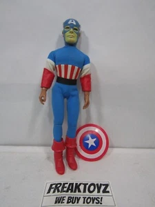 12" Mego Captain America With Shield Not Packaged, (No Emblem) - Picture 1 of 15