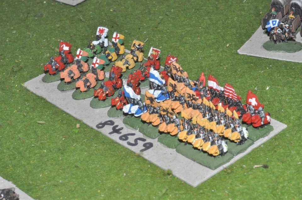 6mm medieval / generic - mixed knights 52 figs - cav (84659) - Image 1 of 2