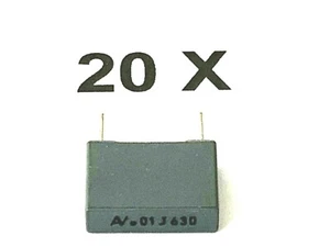 10nF, 0,01uF, 630V-, 220V~,5%, RM10, Folienkondensator, R60PF2100DQ6AJ, 20 Stück - Picture 1 of 4