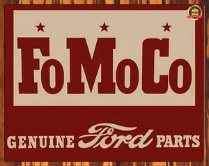 FoMoCo - Genuine Ford Parts - Rare - Metal Sign 11 x 14 - Picture 1 of 4