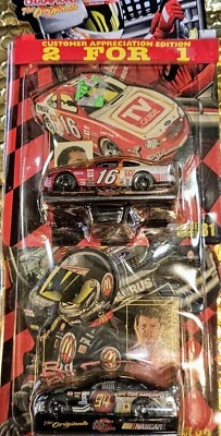 Racing Champions Nascar 1:64 scale 2 for 1 Set of 2 Cars 16 & 94.,issue # 81 #83 - Image 1 of 2