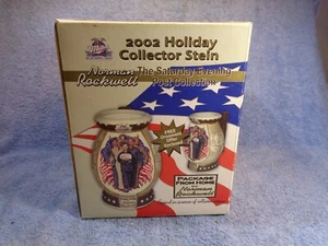 Vtg Large 2002 MILLER BEER Norman Rockwell Package From Home Collector Stein - Picture 1 of 17