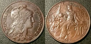 France - IIIème République - 10 centimes Daniel-Dupuis 1907 TTB+ ! F.136/16 - Picture 1 of 1