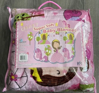 Manta para bebé recién nacido manta suave bebé princesa manta Cobija Bebe Niña Foto 1 de 3