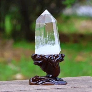 1.1kg Natural Clear Quartz Crystal Obelisk Reiki Crystal Furniture Wand Point - Picture 1 of 18