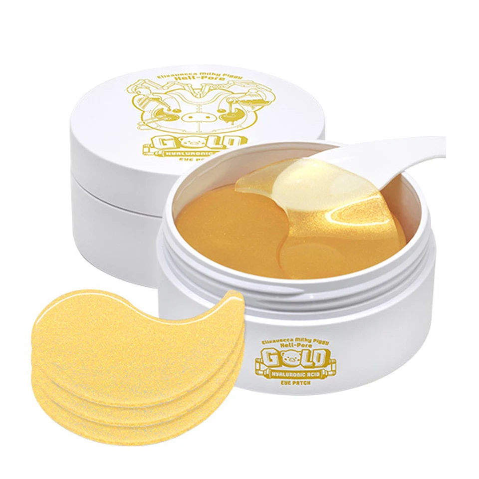 [ELIZAVECCA] Hell Pore Gold Hyaluronic Acid Eye Patch - 90g(60pcs) / Free Gift - Image 1 of 1