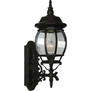 Volume Lighting Black Hardwired Outdoor Coach Light Sconce w/Clear Beveled Glass - Picture 1 of 2
