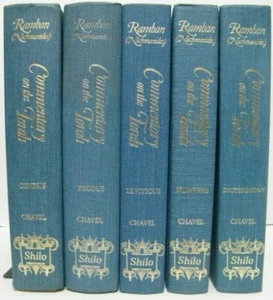 5 Volume Nachmanides Commentary (Ramban) On The Torah Bible In English Translati - Picture 1 of 10