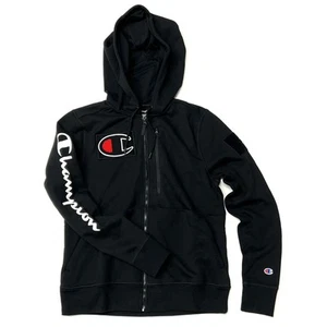 Champion Full Zip Gamer Hoodie Size M Gaming Sweatshirt Big C Patch - Picture 1 of 10