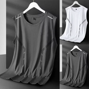 Stylish Mens Sleeveless Quick Dry Undershirt for Casual and Athletic Wear - Picture 1 of 20