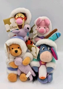Winnie The Pooh Plush Bundle X4 Disney Store Tagged Eskimo Tigger Eeyore Piglet - Picture 1 of 22