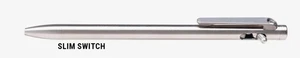 Tactile Turn SLIM "Switch" Pen – Titanium - Standard or Short - Made in USA - Picture 1 of 8