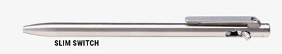 Tactile Turn SLIM "Switch" Pen – Titanium - Standard or Short - Made in USA - Image 1 of 4