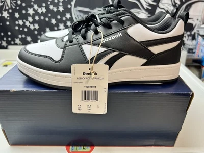 Zapatillas Tenis Reebok Royal Prime 2.0 Niños Talla 6.5 Negro Blanco Clásicas Foto 1 de 4