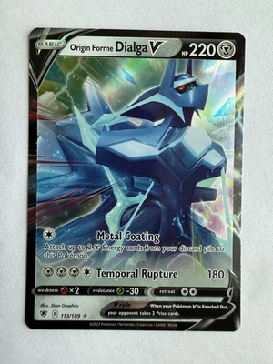Pokemon TCG Origin Forme Dialga V 113/189 Swsh10: Astral Radiance Ultra Rare - Image 1 of 2