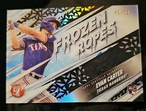 2024 Topps Pristine - Frozen Ropes Auto /50 Evan Carter #FRA-EC Gold Refractor - Picture 1 of 2