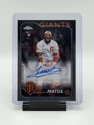 2024 Topps Chrome Update Series - Autographs Luis Matos #AC-LM (AU, RC) - Image 1 of 2