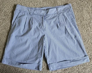 Tommy Bahama Damen XL Chino Bermuda blau gestreift Shorts - Bild 1 von 9