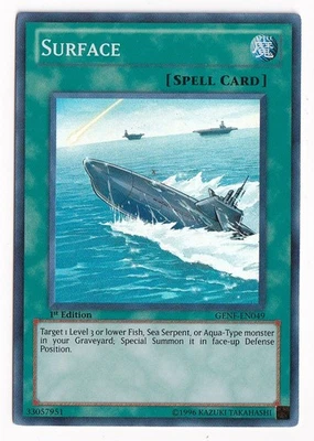Yugioh Surface - GENF-EN049 - Super Rare - 1st Edition - LP - Image 1 of 2