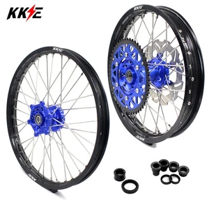 KKE 21/18'' Enduro Wheels Rims Fit Yamaha WR250F 2020-2025 WR450F 2019-2025 Blue - Picture 1 of 12