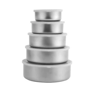 5 PCS Stainless Steel Food Container Sealed Crisper Storage Lunch Box Bowls5099 - Picture 1 of 7