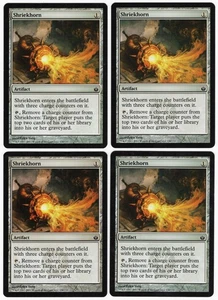 Shriekhorn x4 4x 2011 Mirrodin Besieged PLAYSET Colorless Artifact MTG NM AZ1 - Picture 1 of 2