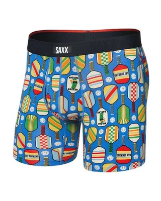 Calzoncillo boxer Saxx Vibe Xtra Fly ropa interior para hombre, día para beber/azul audaz, XX-grande Foto 1 de 2