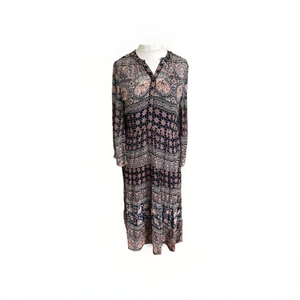 Abito midi Velvet by Graham and Spencer taglia small stampa piastrelle multicolore boho - Foto 1 di 13