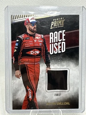 2018 Panini Prime Racing Austin Dillon Race Used Tire Relic 17/25 NASCAR - Image 1 of 3