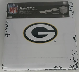 Green Bay Packers 15" faltbarer Aufbewahrungsbehälter Truhe Ottomane gepolsterter Sitz - Bild 1 von 8