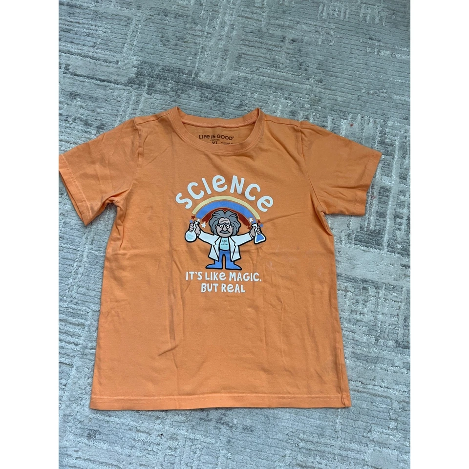 Camiseta Life is Good Kids XL Crusher Camiseta Science Like Magic But Real Foto 1 de 4