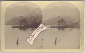 1877 RARE STEREOVIEW HIGHLANDS SCOTLAND LOCH KATRINE BEN VENUE Kilburn Brothers - Picture 1 of 1