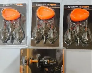 9 X Middy Inline Method Feeders 15g/20g/25g + 3 Moulds + Pellet Bander RRP £25 - Picture 1 of 3