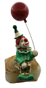 Vintage 1986 Ron Lee Cubby with Balloon #240 Signed Bronze Handpainted Gold Onyx - Bild 1 von 8