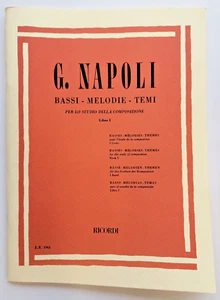 G.Napoli Bassi Melodie Temi per lo Studio della Composizione Libro 1 Ricordi - Imagen 1 de 1