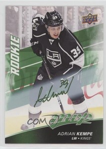 2017 Upper Deck MVP High Series Rookies Green Script Adrian Kempe #240 Rookie RC