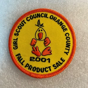 Girl Scout Council Orange County Fall Sale 2001 Round Patch 3" GnuFashion - Picture 1 of 3