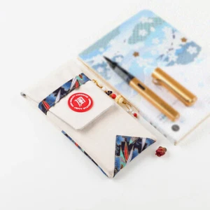 Japanischer Stil Retro handgefertigte Bleistifttasche Student Schreibwaren Bambus Blatt Stift Tasche Kind - Bild 1 von 7