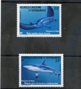 NUEVO CALEDONIA Sc 460-1 (YT 444-5)**VF NH 1981 TIBURONES $13 - Imagen 1 de 1