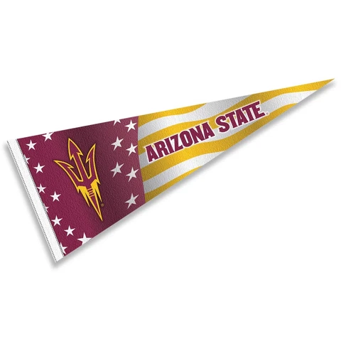 Arizona State Sun Devils Nation USA Stars and Stripes Pennant Full Size Pennant Cover