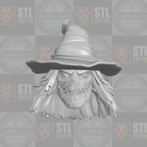 The Scarecrow v1 Arkham Custom Head für McFarlane DC Multiverse & andere Figuren - Bild 1 von 1