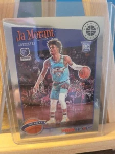 Tarjeta de tributo de novato Ja Morant 19-20 NBA Hoops Premium Stock #297 - Imagen 1 de 2