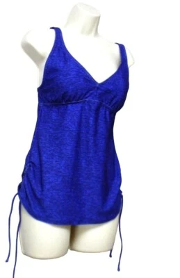 Camiseta tankini TYR para mujer Mantra cuello en V, azul, talla 8 $54,99 Foto 1 de 4