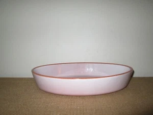 Vintage Emile Henry beige Keramik glasiert Terrakotta 11,5" oval Kasserolle Backform - Bild 1 von 5