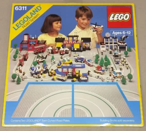 Lego Town 6311 gebogene Straßenplatten NEU! Street Bend Grundplatte grau City - Bild 1 von 23