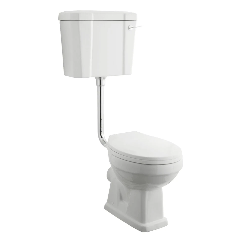 Carlton Traditional Victorian Low Level Toilet WC Pan + Cistern Inc FREE SEAT!