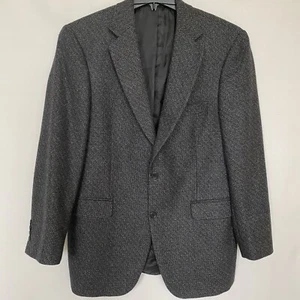 Vintage Bill Blass Platinum Sakko Herren 40R Wolle Kaschmir Mischung Made In Italy - Bild 1 von 18