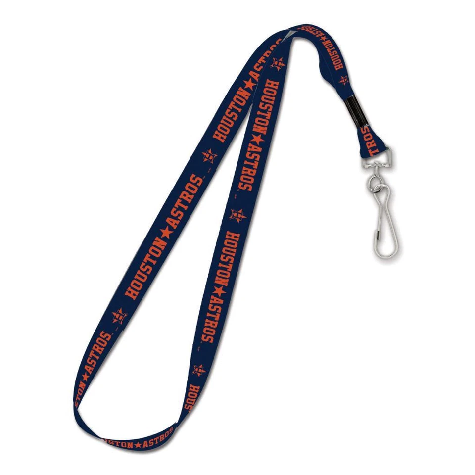 Houston Astros 3/4 Inch Lanyard [NEW] MLB Key Chain Ring ID Badge Strap - Image 1 of 1