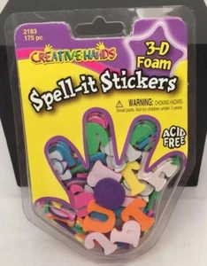 Creative Hands 3-D Schaumstoff Spell-it Aufkleber 175 Stück Säurefrei - Bild 1 von 7