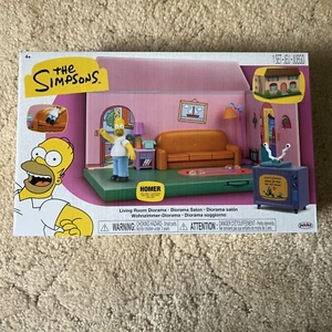 Jakks Pacific The Simpsons Living Room Diorama with 2.5" Homer Figure - Picture 1 of 6